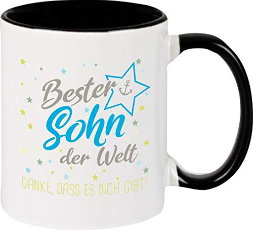 ShirtInStyle, Geschenkset, Tasse bester Sohn der Welt, danke das es dich gibt! Farbe schwarz ShirtInStyle, Geschenkset, Tasse bester Sohn der Welt, danke das es dich gibt! Farbe schwarz von Shirtinstyle