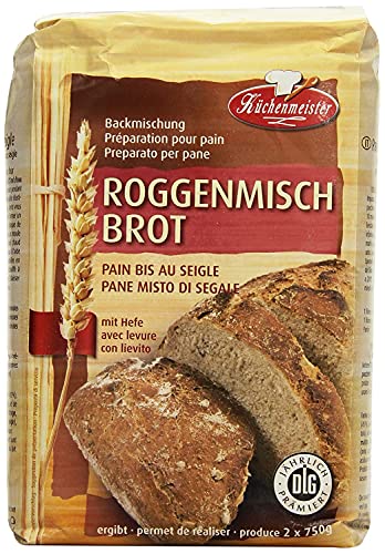 2 Packungen a 1,0 Kg Roggenmischmehl vom Shop-of-Wonder │ Backmischung Roggenmehl plus Weizenmehl │ geeignet für die Zubereitung von leckerem Brot und Brötchen von Shop of Wonder