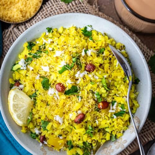 500g Instant Poha Mix Nur Wasser hinzufügen Abgeflachten Reis Frühstück Mix Indische Pauwa Pohay Müsli Gujarati Maharashtrian von Shopper's Freedom