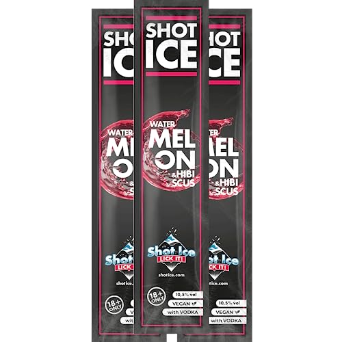 Shot Ice 100er Paket Watermelon/Hibiscus - Frozen Shot - Eis mit Alkohol zum Selbsteinfrieren - Ab 18 Jahren! (100) von Shot Ice