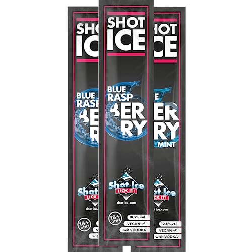 Shot Ice Paket Blue Raspberry - Frozen Shot - Eis mit Alkohol zum Selbsteinfrieren - Ab 18 Jahren! (100er Paket) von Shot Ice