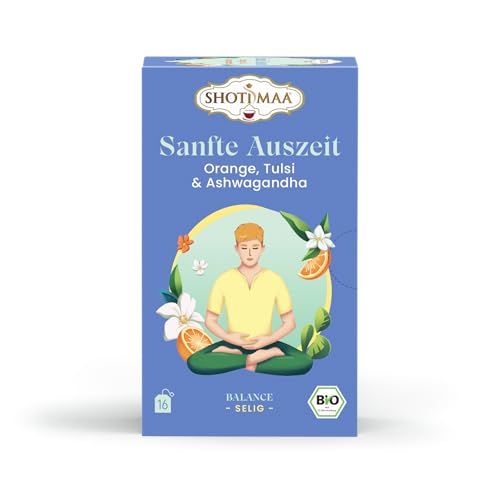 Sanfte Auszeit - BIO Kräuter- und Gewürzteemischung mit Orange, Tulsi & Ashwagandha - 32 g Sanfte Auszeit - BIO Kräuter- und Gewürzteemischung mit Orange, Tulsi & Ashwagandha - 32 g von Shoti Maa