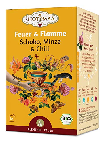 Shoti Maa Bio-Ayurveda-Tee Feuer & Flamme - Schoko, Minze & Chili, 32 g von Shoti Maa