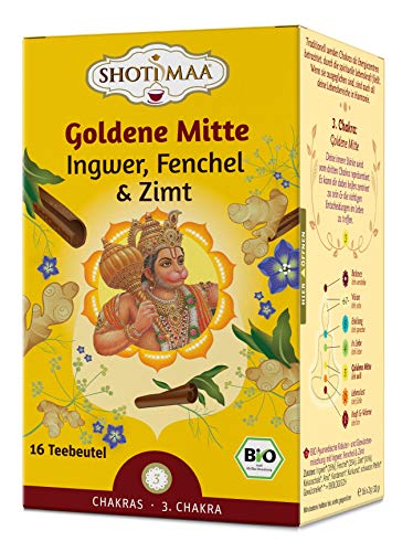 Shoti Maa Bio-Ayurveda-Tee Goldene Mitte - Ingwer, Fenchel & Zimt, 32 g von Shoti Maa