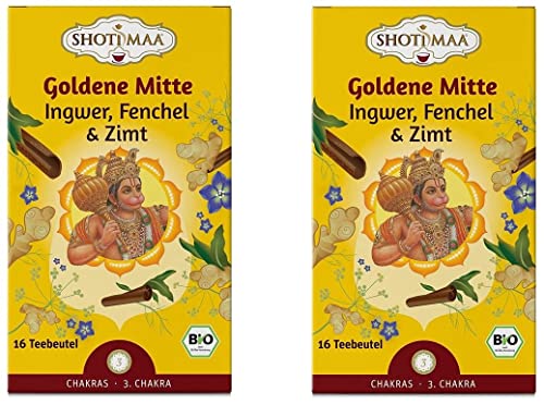 Shoti Maa Bio Goldene Mitte - Ingwer, Fenchel & Zimt (2 x 32 gr) von Shoti Maa