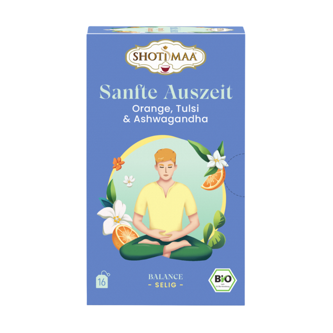 Bio Sanfte Auszeit Tee, 16 Beutel Bio Sanfte Auszeit Tee, 16 Beutel von Shotimaa