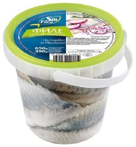 Heringsfilet Matjes im Öl 650g Heringsfilet Matjes im Öl 650g von SibFisch