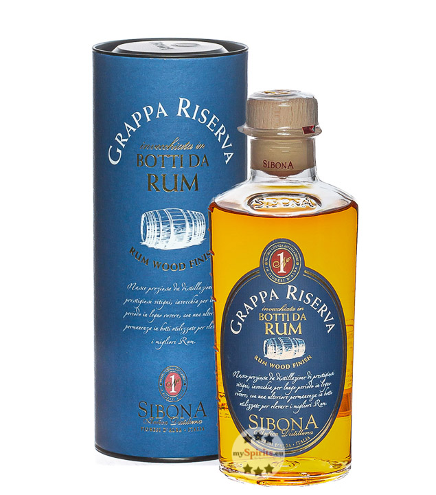 Sibona Grappa Riserva Botti da Rum (40 % Vol., 0,5 Liter) von Sibona Antica Distilleria