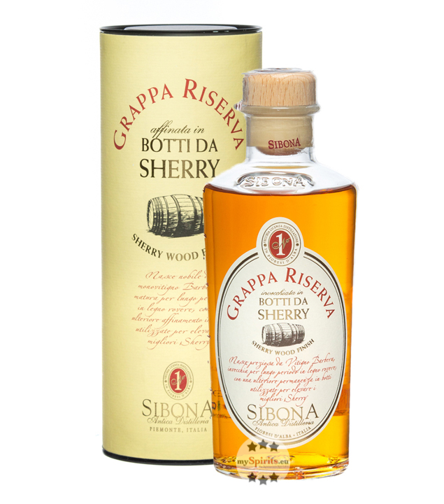 Sibona Grappa Riserva Botti da Sherry (40 % Vol., 0,5 Liter) von Sibona Antica Distilleria