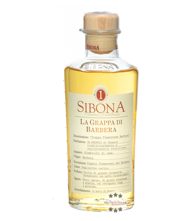 Sibona Grappa di Barbera (40 % Vol., 0,5 Liter) von Sibona Antica Distilleria