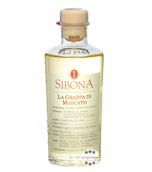 Sibona Grappa di Moscato (40 % Vol., 0,5 Liter) von Sibona Antica Distilleria