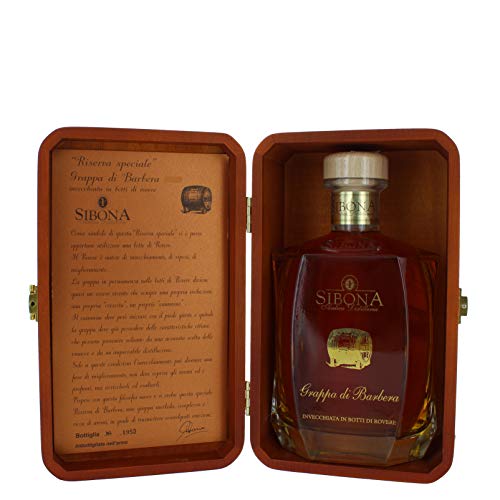 Grappa Di Barbera Cl 70 E Cassetta In Legno Sibona von Nº1 SIBONA