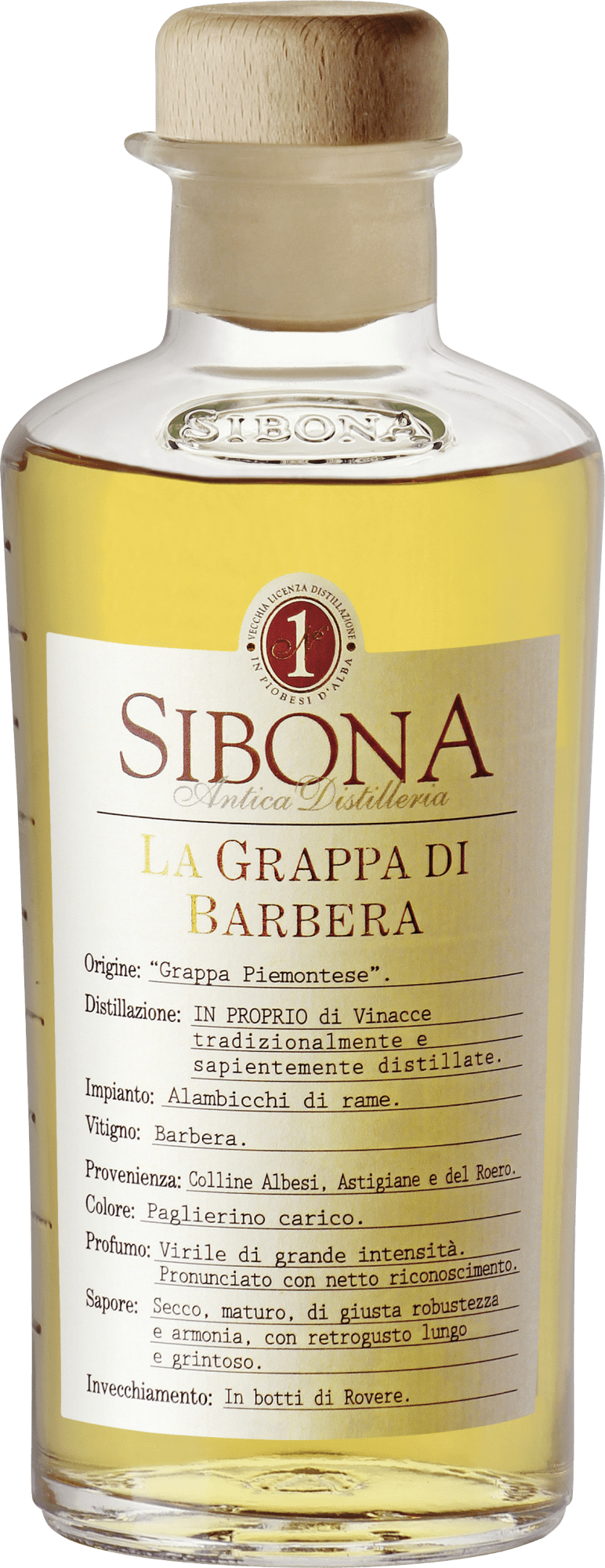 Sibona Grappa di Barbera - 0,5l Sibona Grappa di Barbera - 0,5l