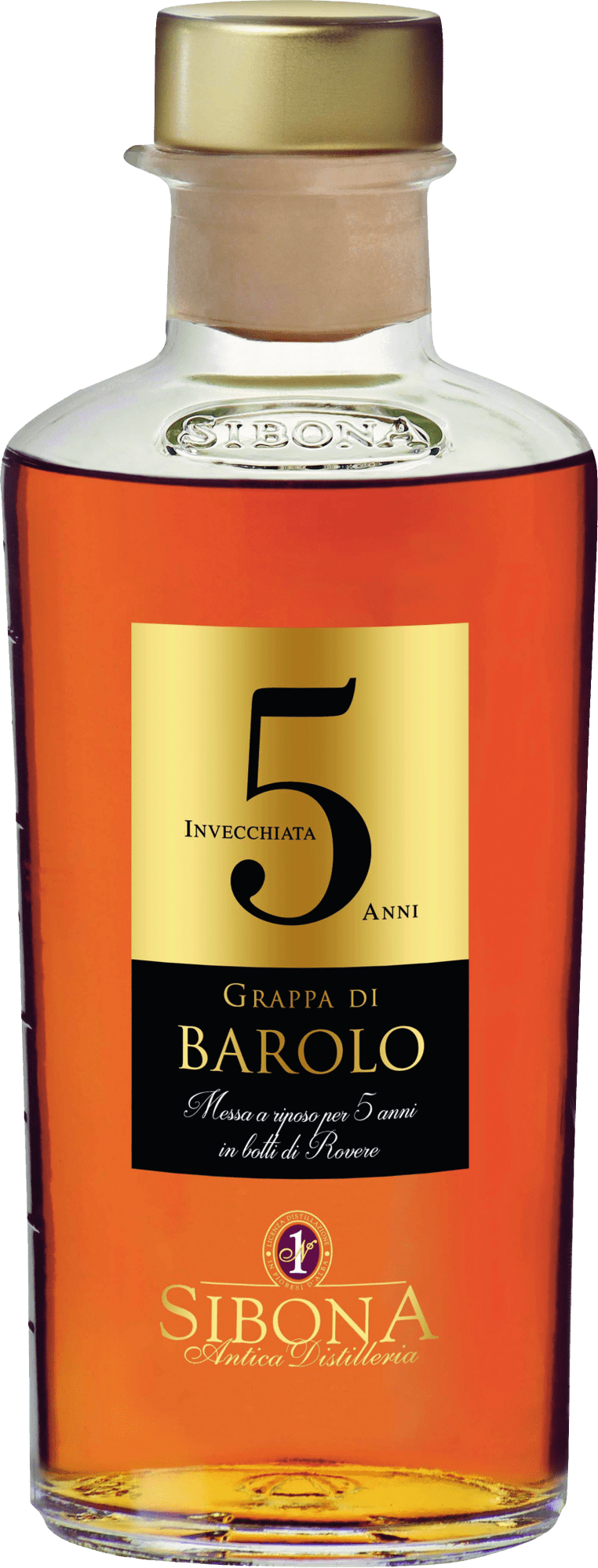 Sibona Grappa di Barolo »Invecchiata 5 Anni«