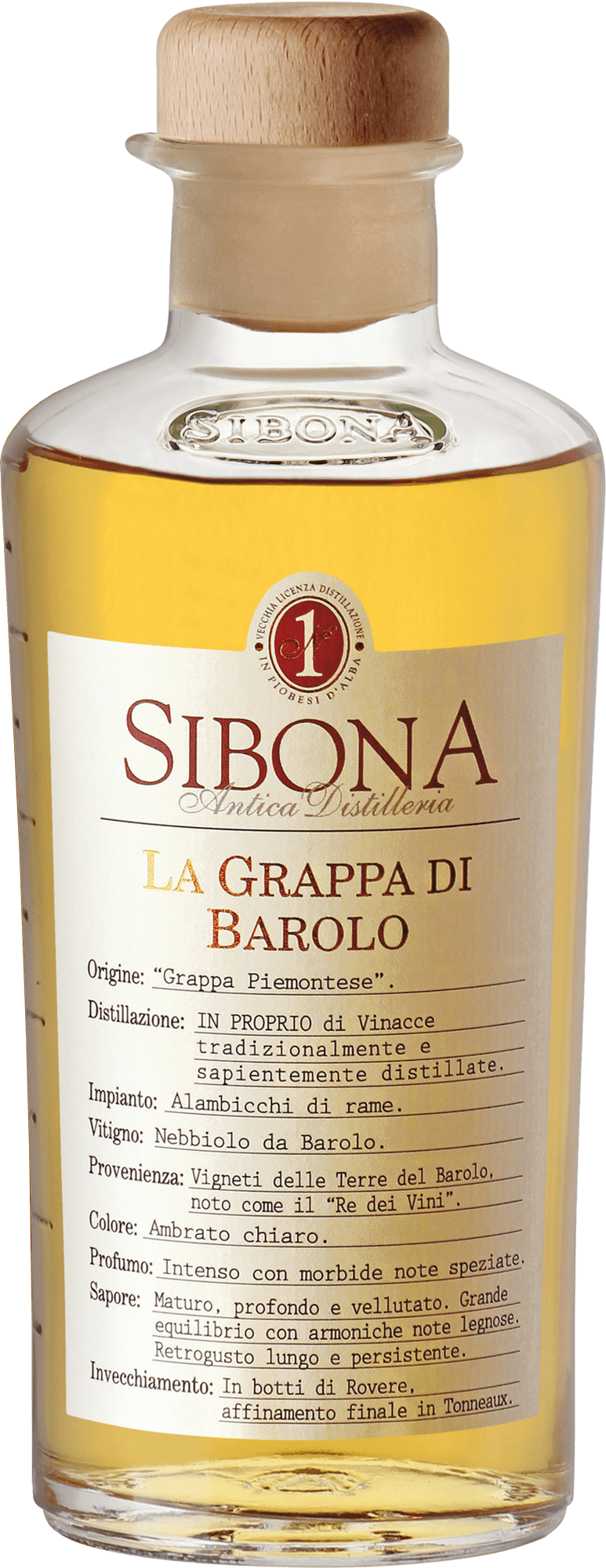 Sibona Grappa di Barolo - 0,5l Sibona Grappa di Barolo - 0,5l