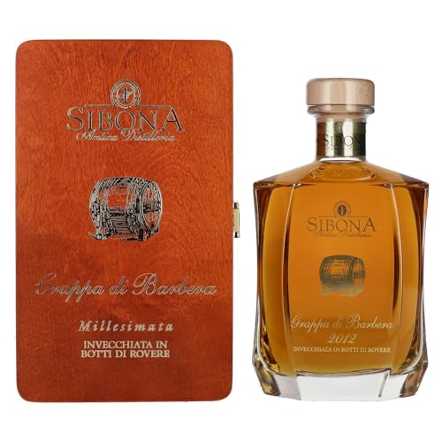 Sibona RISERVA SPECIALE Grappa di Barbera MILLESIMATA 2011 44% Vol. 0,7l in Holzkiste Sibona RISERVA SPECIALE Grappa di Barbera MILLESIMATA 2011 44% Vol. 0,7l in Holzkiste von Nº1 SIBONA
