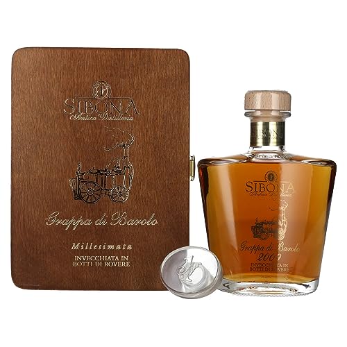 Sibona RISERVA SPECIALE Grappa di Barolo MILLESIMATA 2009 44% Vol. 0,7l in Holzkiste von Nº1 SIBONA