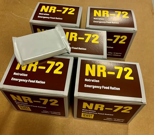 5 Notrationen NR-72 Kompaktriegel à je 495g, haltbar bis 2042!, 5 x 72 Würfel, 5 x 2000kcal von SicherSatt