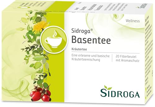 Sidroga Basentee: Wohltuender Tee aus basischen Kräutern wie Brennnessel, Fenchel, Melisse und Kümmel, 20 Filterbeutel mit je 1,5g Sidroga Basentee: Wohltuender Tee aus basischen Kräutern wie Brennnessel, Fenchel, Melisse und Kümmel, 20 Filterbeutel mit je 1,5g von Sidroga