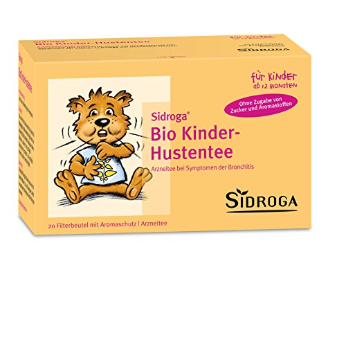 Sidroga Bio Kinder-Hustentee – Arzneitee mit Heilpflanzen bei Erkältung und Bronchitis – 20 Filterbeutel à 1,5 g von Sidroga