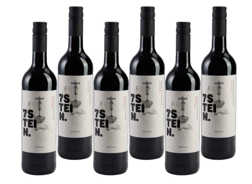 7STEIN Pinot Noir & Merlot – ein Qualitätswein, Rotwein aus Rheinhessen, Deutschland (6 x 0.75 l) von Siebenstein