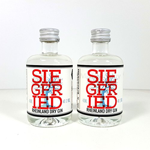 Gin mini Set - 2x Siegfried Rheinland Dry Gin mini 40ml (41% Vol) von Siegfried Gin