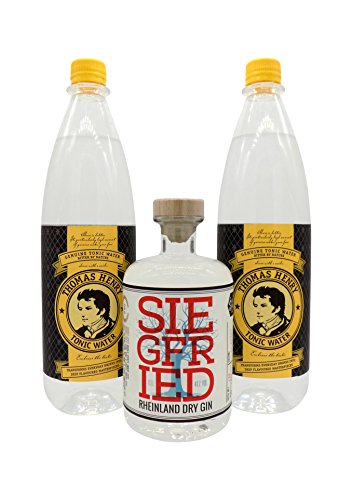 Siegfried Gin 1 x 0,5L (41% Vol.) & 2 x Thomas Henry Tonic Water 1,0L PET | Gin & Tonic Set von Siegfried Gin