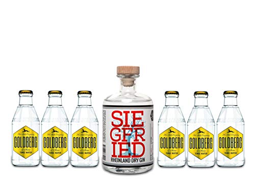 Siegfried Gin Tonic Set - Siegfried Rheinland Dry Gin 500ml (41% Vol) + 6 Goldberg Tonic Water 200ml von Siegfried Rheinland-Siegfried Rheinland