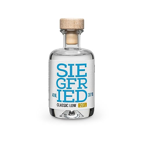Siegfried Classic Low Mini I Von den Machern des weltweit prämierten Siegfried Gin I Für leicht alkoholische Longdrinks und Cocktails | 20% Vol. I 40ML Siegfried Classic Low Mini I Von den Machern des weltweit prämierten Siegfried Gin I Für leicht alkoholische Longdrinks und Cocktails | 20% Vol. I 40ML von Siegfried