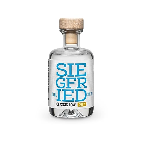 Siegfried Classic Low Mini I Von den Machern des weltweit prämierten Siegfried Gin I Für leicht alkoholische Longdrinks und Cocktails | 20% Vol. I 40ML von Siegfried