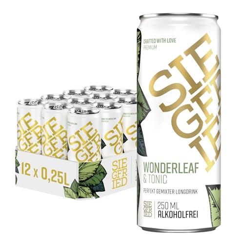 Siegfried Wonderleaf & Tonic | Alkoholfrei | Mit perfekt abgestimmtem Tonic Water I Ready-to-Drink | 12 x 250ml Dose | EINWEG | Made in Germany Siegfried Wonderleaf & Tonic | Alkoholfrei | Mit perfekt abgestimmtem Tonic Water I Ready-to-Drink | 12 x 250ml Dose | EINWEG | Made in Germany von Siegfried