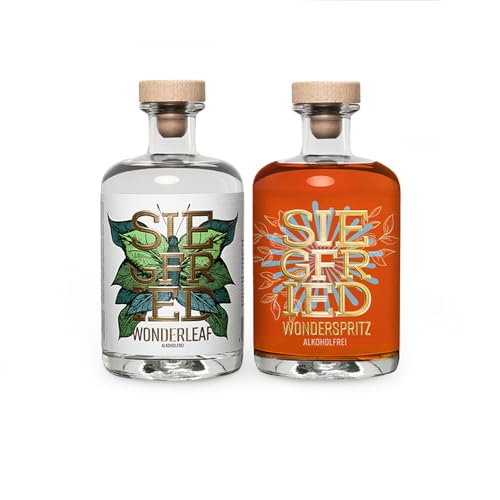 Siegfried Wonderleaf und Wonderspritz Set | Alkoholfrei | Von den Machern des weltweit prämierten Siegfried Gin | Vegan | Natürliche Destillate | 2 x 500ML Siegfried Wonderleaf und Wonderspritz Set | Alkoholfrei | Von den Machern des weltweit prämierten Siegfried Gin | Vegan | Natürliche Destillate | 2 x 500ML von Siegfried