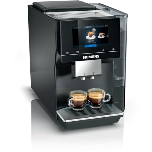 Siemens Espressomaschine Vollautomat, EQ.700, TP707R06, iSelect Display, Tassenwärmer, coffeeWorld, Home Connect, Midnite Silver Metallic von Siemens