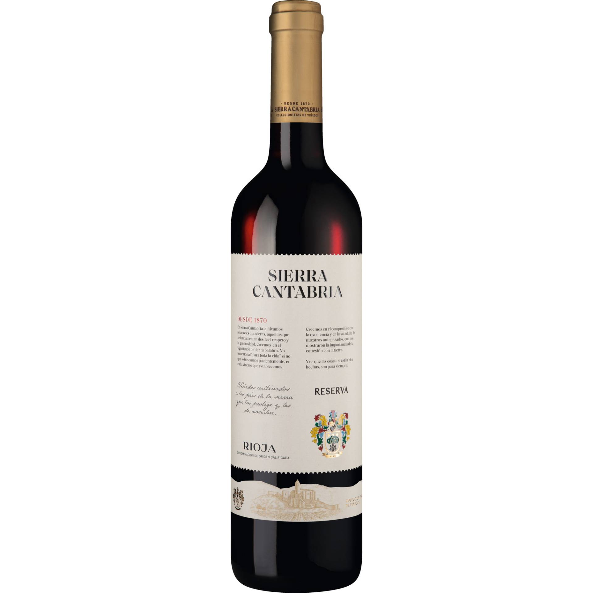 Sierra Cantabria Rioja Reserva, Rioja DOCa, Rioja, 2016, Rotwein von Sierra Cantabria S.A. Logrono - Spain