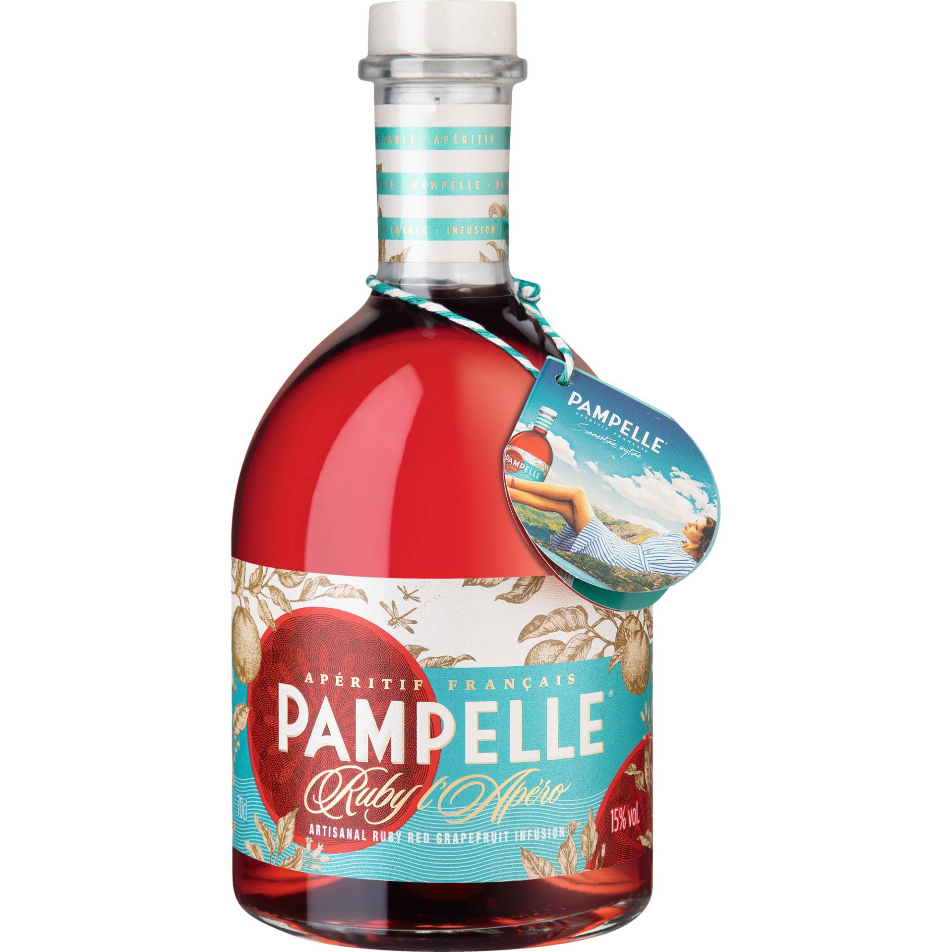 Pampelle Ruby L'Apéro, Frankreich, 0,7 L, 15% Vol., Spirituosen von Sierra Madre GmbH, Rohrstr. 26, 58093 Hagen, Deutschland