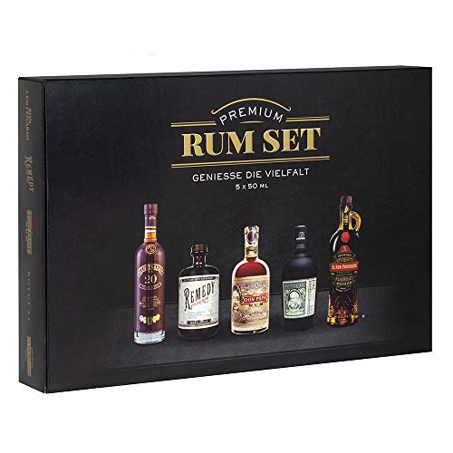 Sierra Madre Tasting Kits Premium Rum Tasting Set | Enthält 5 beliebte Rums | 50ML pro Flasche | Ideal als Geschenk | von CHICHL