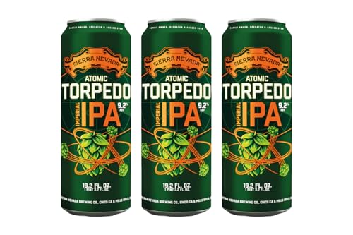 Sierra Nevada Brewing - 3 x Atomic Torpedo Imperial IPA - Double IPA in 568 ml Dose - handwerklich gebrautes Bier aus Kalifornien USA - inkl. 0,75 € Einwegpfand Sierra Nevada Brewing - 3 x Atomic Torpedo Imperial IPA - Double IPA in 568 ml Dose - handwerklich gebrautes Bier aus Kalifornien USA - inkl. 0,75 € Einwegpfand von Sierra Nevada