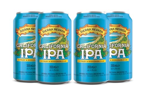 Sierra Nevada Brewing - 4 x California IPA - Session IPA in 0,355 l Dose - handwerklich gebrautes Bier aus den USA, Kalifornien - inkl. 1 € Einwegpfand Sierra Nevada Brewing - 4 x California IPA - Session IPA in 0,355 l Dose - handwerklich gebrautes Bier aus den USA, Kalifornien - inkl. 1 € Einwegpfand von Sierra Nevada