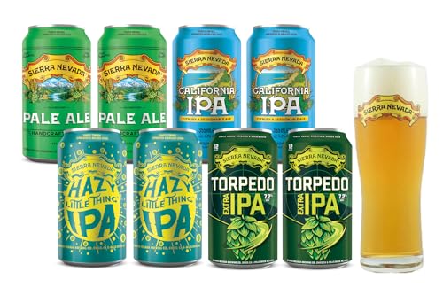 Sierra Nevada Brewing Craft Beer Mix Paket inkl. Glas, Set mit 4 verschiedenen Sorten, Pale Ale, Hazy IPA, Session IPA und Sierra Nevada Torpedo Extra IPA, Tolles Bier Geschenk, Bier Geschenkidee Sierra Nevada Brewing Craft Beer Mix Paket inkl. Glas, Set mit 4 verschiedenen Sorten, Pale Ale, Hazy IPA, Session IPA und Sierra Nevada Torpedo Extra IPA, Tolles Bier Geschenk, Bier Geschenkidee von Sierra Nevada