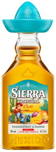 Sierra Tropical Chilli (1 x 5cl) – Fruchtiger Likör mit Sierra Tequila Blanco – mit Mango, Maracuja & Chili – mit 100% natürlichen Aromen – 18% Alk. von Sierra Tequila