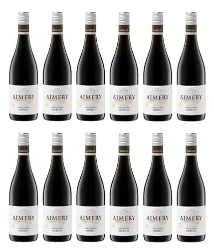 12x 0,75l - 2023er - Sieur d'Arques - Aimery - Merlot - Pays d'Oc I.G.P. - Frankreich - Rotwein trocken von Sieur d'Arques