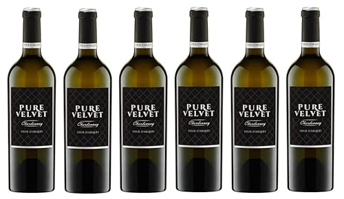 6x 0,75l - 2023er - Sieur d'Arques - Pure Velvet - Chardonnay - Pays d'Oc I.G.P. - Frankreich - Weißwein trocken 6x 0,75l - 2023er - Sieur d'Arques - Pure Velvet - Chardonnay - Pays d'Oc I.G.P. - Frankreich - Weißwein trocken von Sieur d'Arques