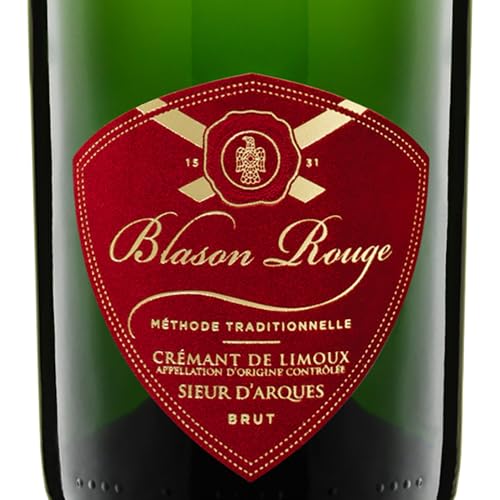 6x 0,75l - Sieur d'Arques - Blason Rouge - brut - Crémant de Limoux A.O.P. - Languedoc - Frankreich - Schaumwein brut von Sieur d'Arques