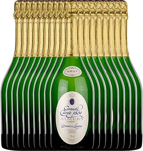 Aimery Grande Cuvée 1531 Crémant Brut von Sieur d'Arques - Schaumwein 18 x 0,75l VINELLO - 18er - Weinpaket inkl. kostenlosem VINELLO.weinausgießer von Sieur d'Arques