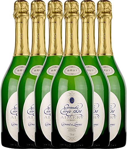 Aimery Grande Cuvée 1531 Crémant Brut von Sieur d'Arques - Schaumwein 6 x 0,75l VINELLO - 6er - Weinpaket inkl. kostenlosem VINELLO.weinausgießer von Sieur d'Arques