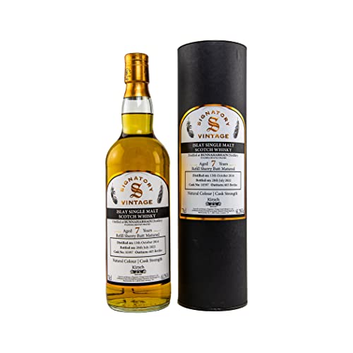 Bunnahabhain Staoisha 2014/2022 7 Jahre - Peated - Signatory Vintage Islay Single Malt Scotch Whisky - Selected by Kirsch Import von Signatory Vintage