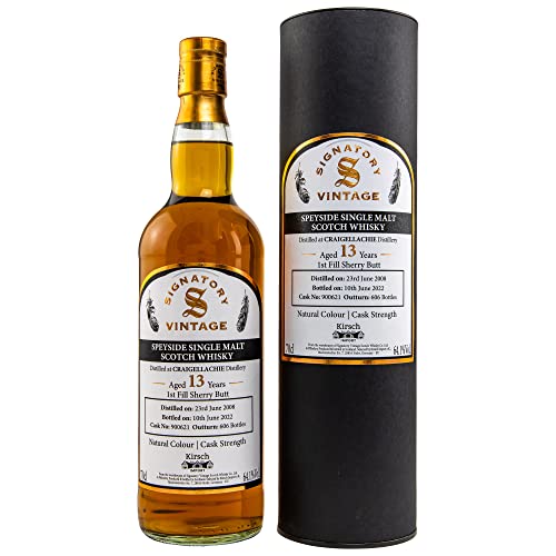 Craigellachie 13 Jahre Signatory Vintage Cask #900621 Single Malt Scotch Whisky 64,1% 0,7l mit Geschenkverpackung (SV Craigellachie 13 Jahre) von Signatory Vintage