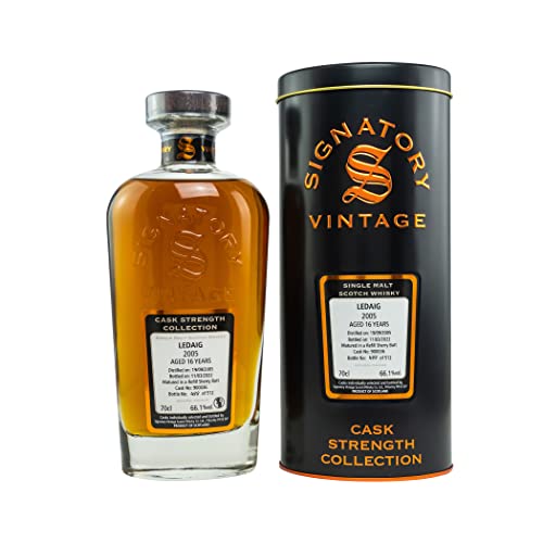 Signatory Vintage LEDAIG 16 Years Old Cask Strength 2005 66,1% Vol. 0,7l in Tinbox Signatory Vintage LEDAIG 16 Years Old Cask Strength 2005 66,1% Vol. 0,7l in Tinbox von Signatory Vintage