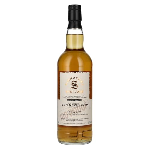 Signatory Vintage 100 Proof Edition BEN NEVIS PEATED 5 Years Old Single Malt #17 2019 57,1% Vol. 0,7l Signatory Vintage 100 Proof Edition BEN NEVIS PEATED 5 Years Old Single Malt #17 2019 57,1% Vol. 0,7l von Signatory Vintage