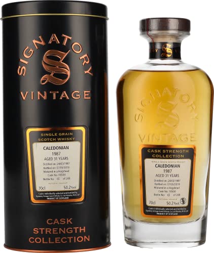 Signatory Vintage CALEDONIAN 31 Years Old Cask Strength 1987 50,2% Vol. 0,7l in Tinbox Signatory Vintage CALEDONIAN 31 Years Old Cask Strength 1987 50,2% Vol. 0,7l in Tinbox von Signatory Vintage